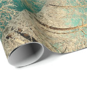 森林の木々緑褐色の冬の森林 ラッピングペーパー (ロールコーナー)