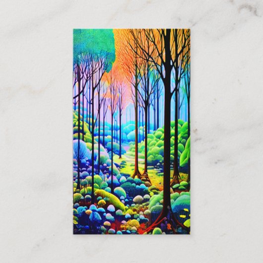 森林の木道 名刺 (正面)