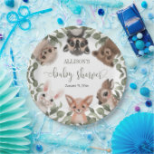 森林の森の友人の赤ちゃんシャワー ペーパープレート (パーティー)