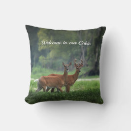 森林の森の鹿 クッション