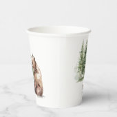 森林の森林動物 | ベビーシャワー 紙コップ (右)