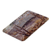 森林の橋の雪景色セントルイス マグネット (左側)