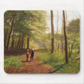 森林の歩行 マウスパッド (正面)
