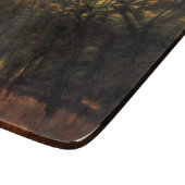 森林の火災（Laszlo Mednyanszky著） カッティングボード (角)