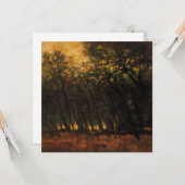 森林の火災（Laszlo Mednyanszky著） カード (正面/裏面インサイチュ)