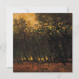 森林の火災（Laszlo Mednyanszky著） カード