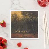 森林の火災（Laszlo Mednyanszky著） スタンダードランチョンナプキン (インサイチュ)