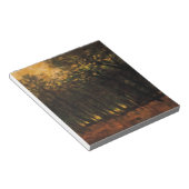 森林の火災（Laszlo Mednyanszky著） ノートパッド (アングル)