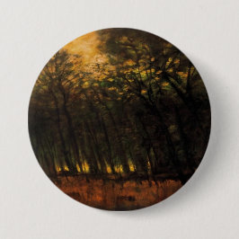 森林の火災（Laszlo Mednyanszky著） 缶バッジ
