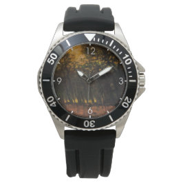 森林の火災（Laszlo Mednyanszky著） 腕時計