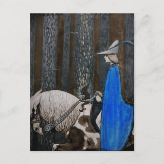 森林の王子そしてTomte (格言) ポストカード