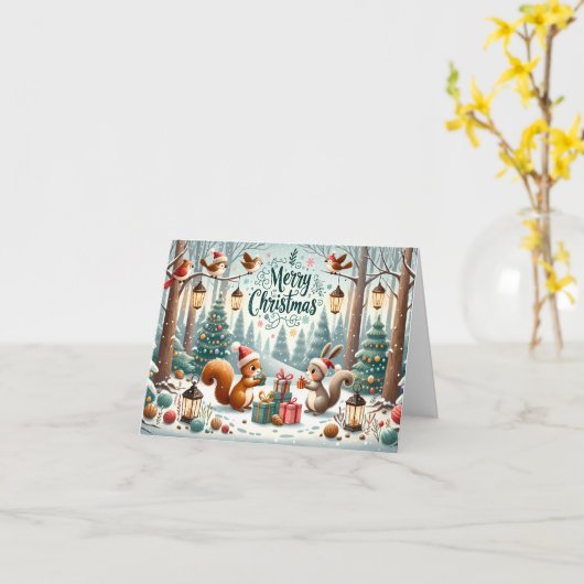 森林の生物 カード (黄色い花)