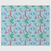 森林の生物 ラッピングペーパー (フラット)