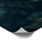 森林の空中撮影 ポスター (角)