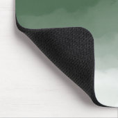 森林の緑のグラデーション水色(緑/白) マウスパッド (コーナー)