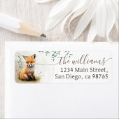 森林の緑のシャワー ラベル (インサイチュ)