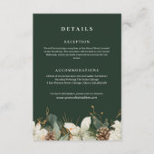 森林の緑の水結婚色の情報 エンクロージャーカード (正面)