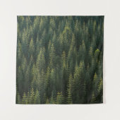 森林の航空写真 タペストリー (正面)