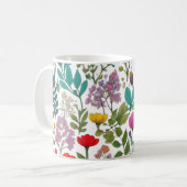 森林の花々 コーヒーマグカップ (正面左)