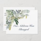 森林の葉の住所の変化 ポストカード (正面/裏面)