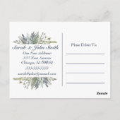 森林の葉の住所の変化 ポストカード (裏面)