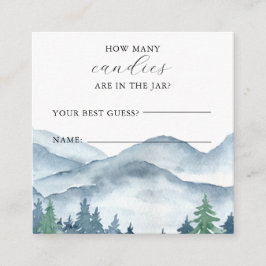 森林の赤ん坊シャワー瓶のゲームの数 エンクロージャーカード