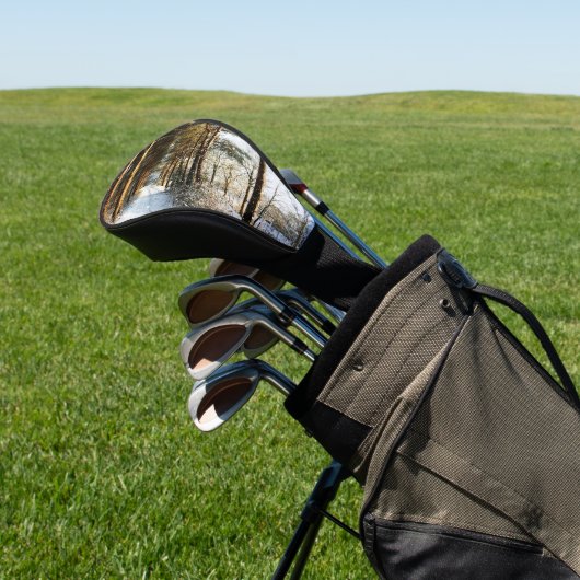 森林の雪のシーンdccnm ゴルフヘッドカバー (インサイチュ)