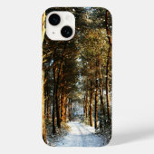 森林の雪のシーンiphcna Case-Mate iPhoneケース (裏面)