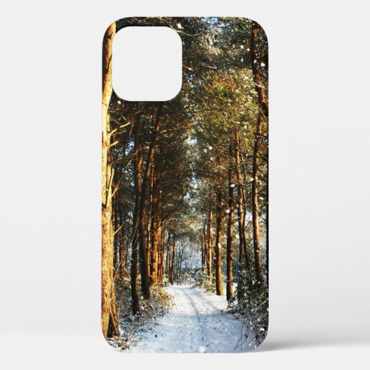 森林の雪のシーンiphcna Case-Mate iPhoneケース (裏面)