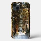 森林の雪のシーンiphcna Case-Mate iPhoneケース (裏面)