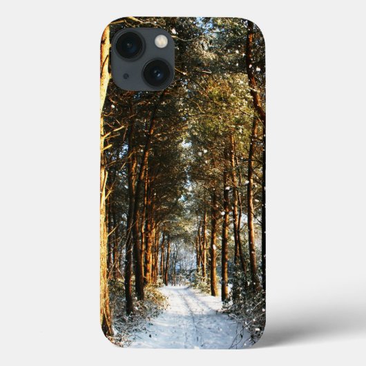 森林の雪のシーンiphcna Case-Mate iPhoneケース (裏面)