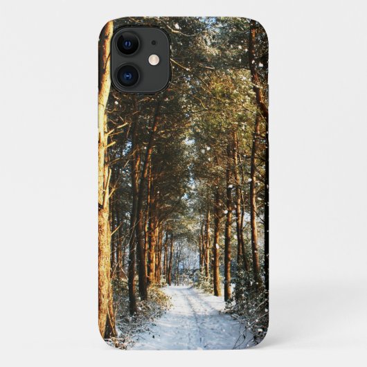 森林の雪のシーンiphcnm Case-Mate iPhoneケース (裏面)