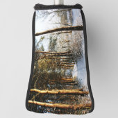 森林の雪のシーンpccna ゴルフヘッドカバー (回転90)