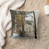 森林の雪のシーンtpcna クッション (ブランケット)