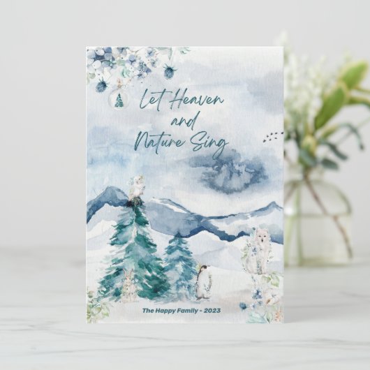 森林の雪の森の森の動物の木の天国自然 (スタンド正面)