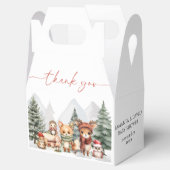 森林の雪林の動物 フェイバーボックス (オープン)