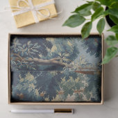 森林の風景、木、緑のユニコーン 薄葉紙 (ギフト)