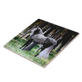 "森林の馬"タイル タイル (側面)