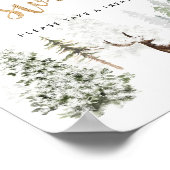 森林の鹿のベビーは甘い ポスター (角)