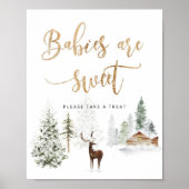 森林の鹿のベビーは甘い ポスター (正面)