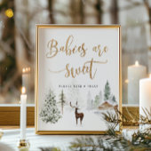 森林の鹿のベビーは甘い ポスター