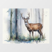 森林の鹿の窓の固定 ウィンドウサイン (シート)