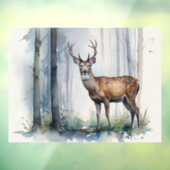 森林の鹿の窓の固定 ウィンドウサイン (シート3)