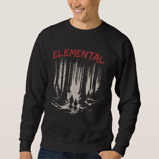 森林のElemental矮星 – ヴィンテージグラフィックD スウェットシャツ (正面)