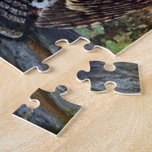 森林のRuffedライチョウ ジグソーパズル (側面)