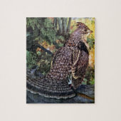 森林のRuffedライチョウ ジグソーパズル (縦)