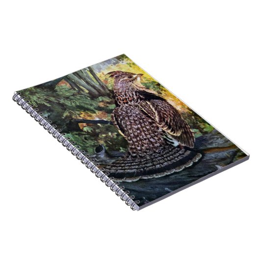森林のRuffedライチョウ ノートブック (右側)