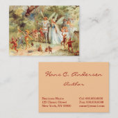 森林のThumbelinaの結婚式 名刺 (正面/裏面)