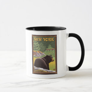 森林のYorkBlack新しいくま マグカップ