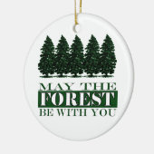 森林はあなたとクリスマスのオーナメントです セラミックオーナメント (左)